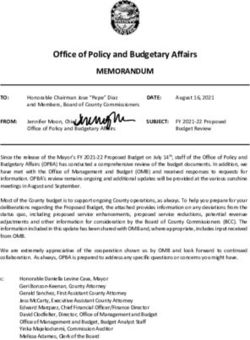 Office Of Policy And Budgetary Affairs - MEMORANDUM - Miami-Dade County