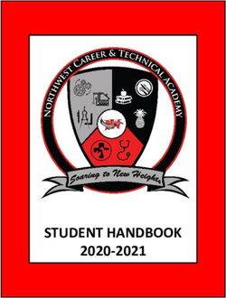 STUDENT HANDBOOK 2020-2021 - Northwest Career And ...