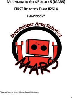 FIRST ROBOTICS TEAM #2614 - MOUNTAINEER AREA ROBOTICS (MARS) HANDBOOK