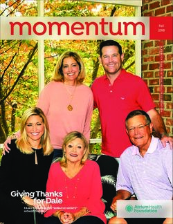 Momentum Fall - Giving Thanks for Dale FAMILY CELEBRATES "MIRACLE MOM'S" HOMECOMING - Atrium Health Foundation