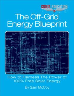 ENERGY BLUEPRINT THE OFF-GRID - BY SAM MCCOY