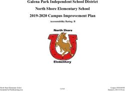 Galena Park Independent School District North Shore Elementary School 2019-2020 Campus Improvement Plan - Accountability Rating: B - Galena Park ISD