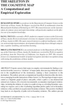 THE SKELETON IN THE COGNITIVE MAP - A Computational and Empirical Exploration