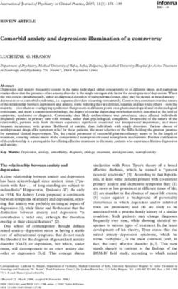 Comorbid anxiety and depression: illumination of a controversy - Recovery On Purpose