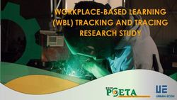 WORKPLACE-BASED LEARNING (WBL) TRACKING AND TRACING RESEARCH STUDY - PSETA
