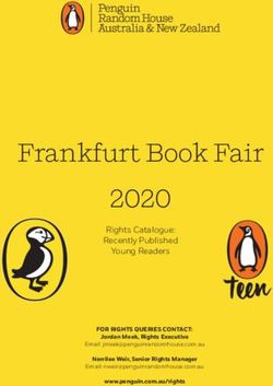 Frankfurt Book Fair 2020 - MICHAEL MELLER LITERARY ...