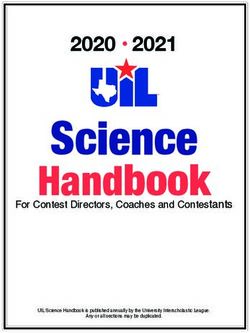 Science Handbook 2020 2021 - University Interscholastic League (UIL)