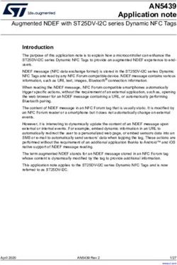 AN5439 Application note - Augmented NDEF with ST25DV-I2C series Dynamic NFC Tags