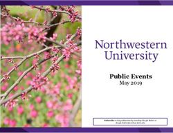 Public Events May 2019 - Northwestern University