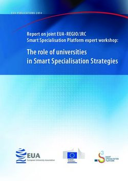The role of universities in Smart Specialisation Strategies - Report on joint EUA-REGIO/JRC Smart Specialisation Platform expert workshop