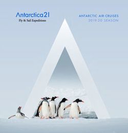 ANTARCTIC AIR-CRUISES 2019 20 SEASON - Antarctica21