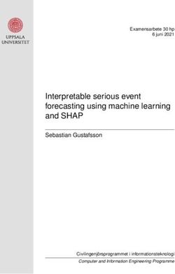Interpretable serious event forecasting using machine learning and SHAP - Sebastian Gustafsson