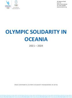 OLYMPIC SOLIDARITY IN OCEANIA 2021 - 2024 - ONOC CONTINENTAL OLYMPIC SOLIDARITY PROGRAMMES IN DETAIL