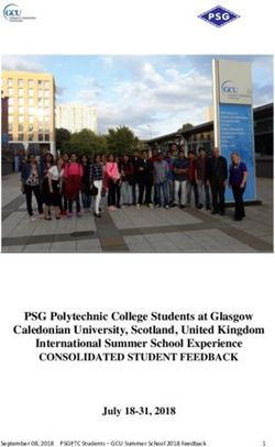 PSG Polytechnic College Students at Glasgow Caledonian University, Scotland, United Kingdom International Summer School Experience - CONSOLIDATED ...