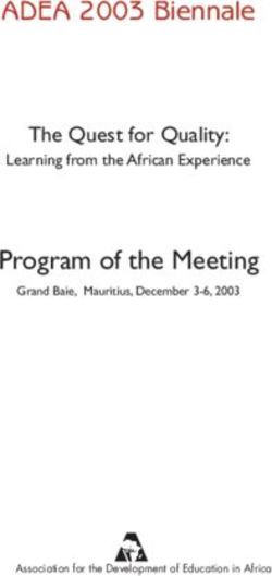 ADEA 2003 Bien na le - Program of the Meeting The Quest for Quality: Association ...