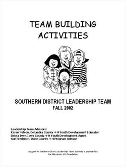 TEAM BUILDING ACTIVITIES - SOUTHERN DISTRICT LEADERSHIP TEAM