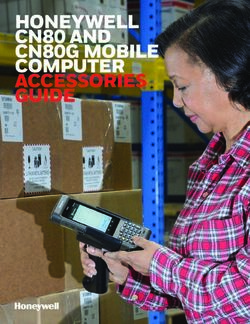 HONEYWELL CN80 AND CN80G MOBILE COMPUTER ACCESSORIES GUIDE - Honeywell AIDC