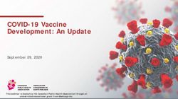 COVID-19 Vaccine Development: An Update - September 29, 2020 - Canadian ...