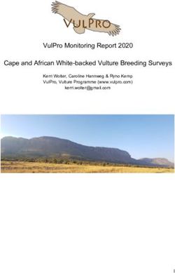 VULPRO MONITORING REPORT 2020 CAPE AND AFRICAN WHITE-BACKED VULTURE BREEDING SURVEYS - KERRI WOLTER, CAROLINE HANNWEG & RYNO KEMP VULPRO, VULTURE ...