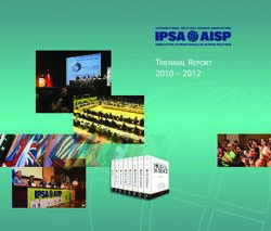 TRIENNIAL REPORT 2010 2012 - International Political Science Association