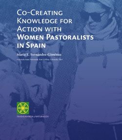 Co Creating Knowledge for Action with Women Pastoralists in Spain - María E. Fernández-Giménez