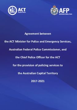 Agreement between the ACT Minister for Police and Emergency Services, Australian Federal Police Commissioner, and the Chief Police Officer for the ...