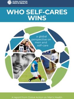 WHO SELF-CARES WINS a global perspective on men and self-care - A report from Global Action on Men's Health - Global Action on Men's Health
