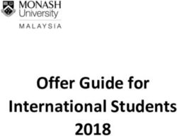 Offer Guide for International Students 2018 - Monash University ...