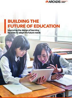 BUILDING THE FUTURE OF EDUCATION - Improving the design of learning facilities to adapt the future needs - Arcadis