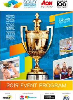 2019 EVENT PROGRAM - EXPERIENCE - Rowing Australia