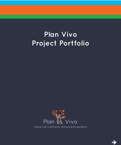 Plan Vivo Project Portfolio - Plan Vivo Improving livelihoods, restoring ecosystems - United Bank of Carbon
