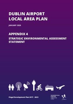 DUBLIN AIRPORT LOCAL AREA PLAN - APPENDIX 4 STRATEGIC ENVIRONMENTAL ASSESSMENT STATEMENT - Fingal County Council