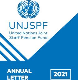 2021 ANNUAL LETTER - United Nations Joint ...