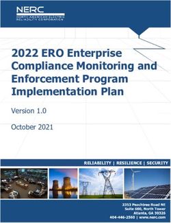 2022 ERO Enterprise Compliance Monitoring and Enforcement Program Implementation Plan - Version 1.0 October 2021 - NERC