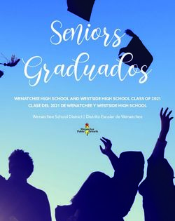 Seniors Graduados WENATCHEE HIGH SCHOOL AND WESTSIDE HIGH SCHOOL CLASS OF 2021 CLASE DEL 2021 DE WENATCHEE Y WESTSIDE HIGH SCHOOL - Wenatchee Schools
