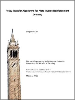 Policy Transfer Algorithms for Meta Inverse Reinforcement Learning - EECS Berkeley