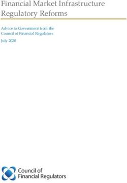 Financial Market Infrastructure Regulatory Reforms - Advice to Government from the Council of Financial Regulators July 2020 - The ...