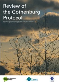 Review of the Gothenburg Protocol - unece