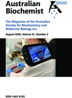 Australian Biochemist - The Magazine of the Australian Society for Biochemistry and Molecular Biology Inc - the Australian Society for ...