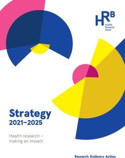 Strategy 2021-2025. Health research - making an impact - Health Research Board