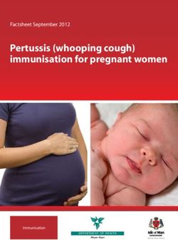 Pertussis (whooping cough) immunisation for pregnant women - Factsheet September 2012