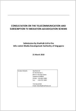 CONSULTATION ON THE TELECOMMUNICATION AND SUBSCRIPTION TV MEDIATION-ADJUDICATION SCHEME - IMDA