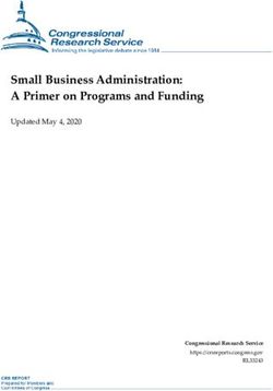 Small Business Administration: A Primer on Programs and Funding - Updated May 4, 2020 - FAS.org