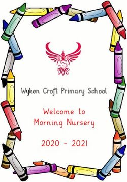 Welcome to Morning Nursery 2020 2021 - Wyken Croft Primary School