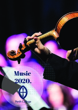 Music 2020 - Perth College