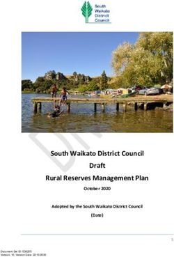South Waikato District Council Draft Rural Reserves Management Plan - October 2020 Adopted by the South Waikato District Council (Date) - South ...