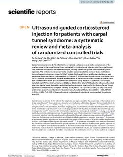 Ultrasound Guided Corticosteroid Injection For Patients With Carpal ...