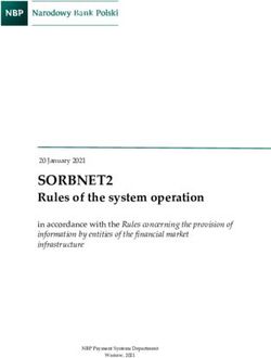 SORBNET2 Rules of the system operation - in accordance with the Rules concerning the provision of information by entities of the financial market ...