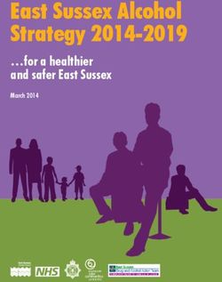 East Sussex Alcohol Strategy 2014-2019 - for a healthier and safer East Sussex March 2014