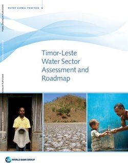 Timor-Leste Water Sector Assessment and Roadmap - WATER GLOBAL PRACTICE - World Bank Group